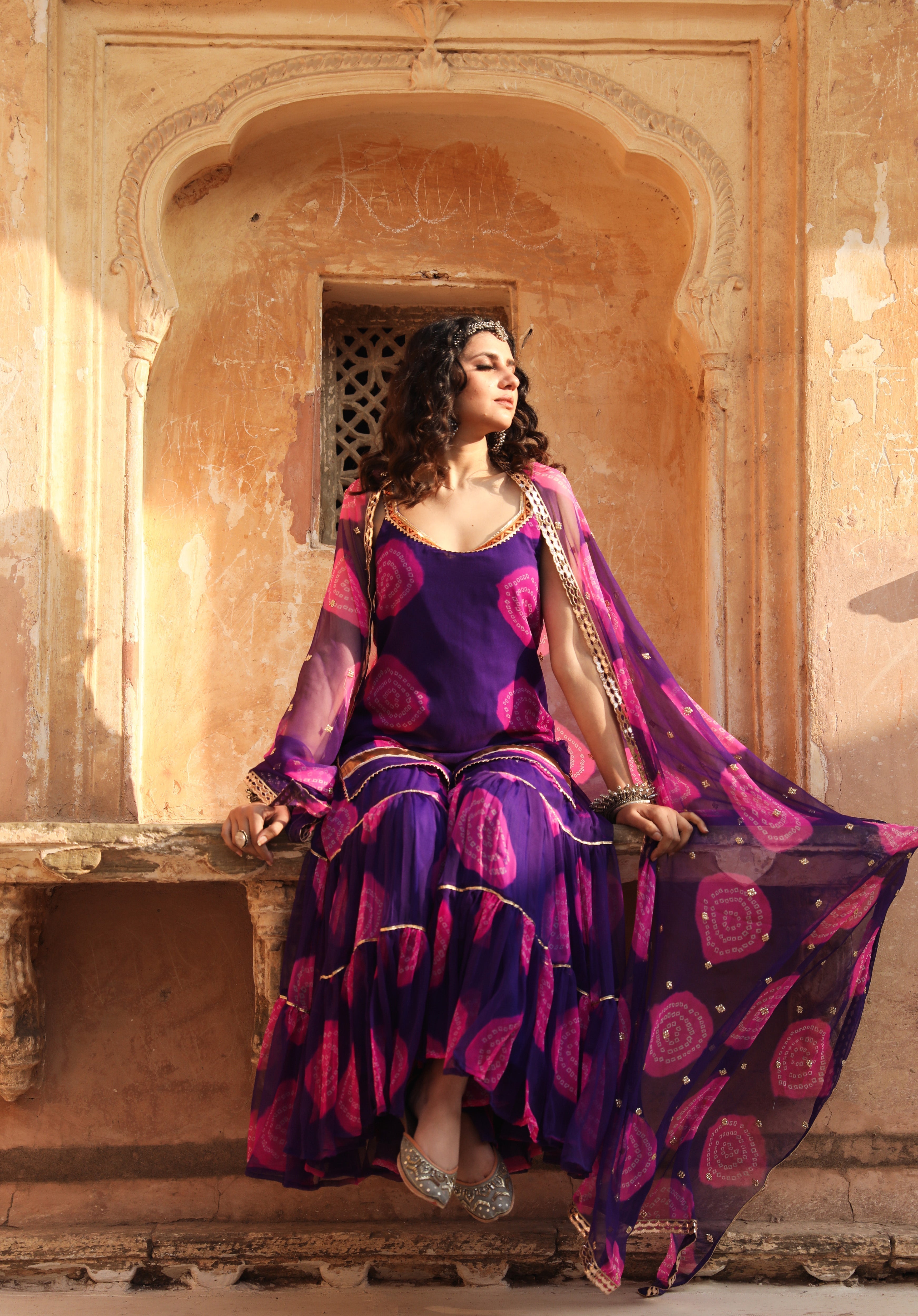 SHINAZ PURPLE SET Gulabo Jaipur