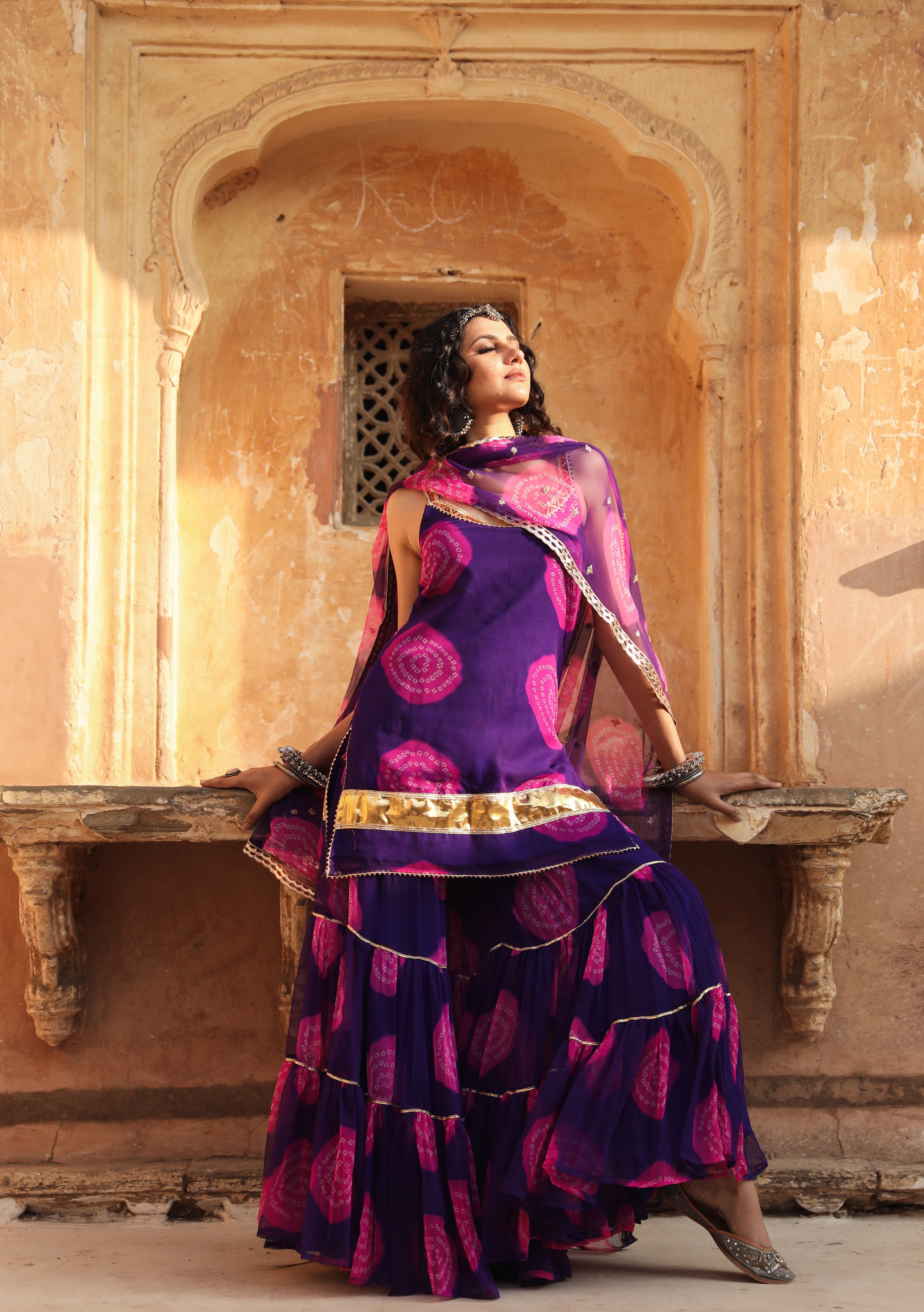 SHINAZ PURPLE SET Gulabo Jaipur