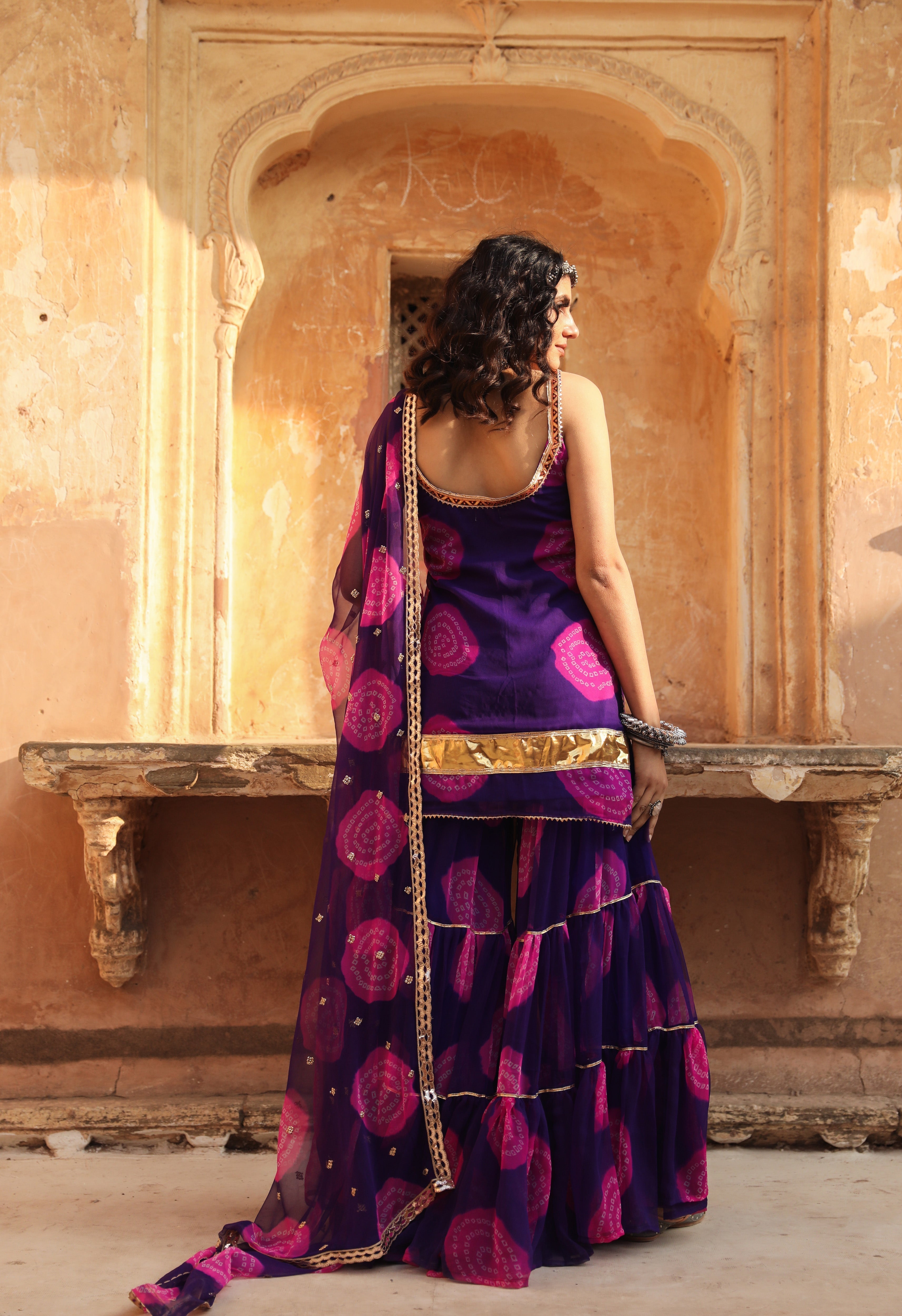 SHINAZ PURPLE SET Gulabo Jaipur