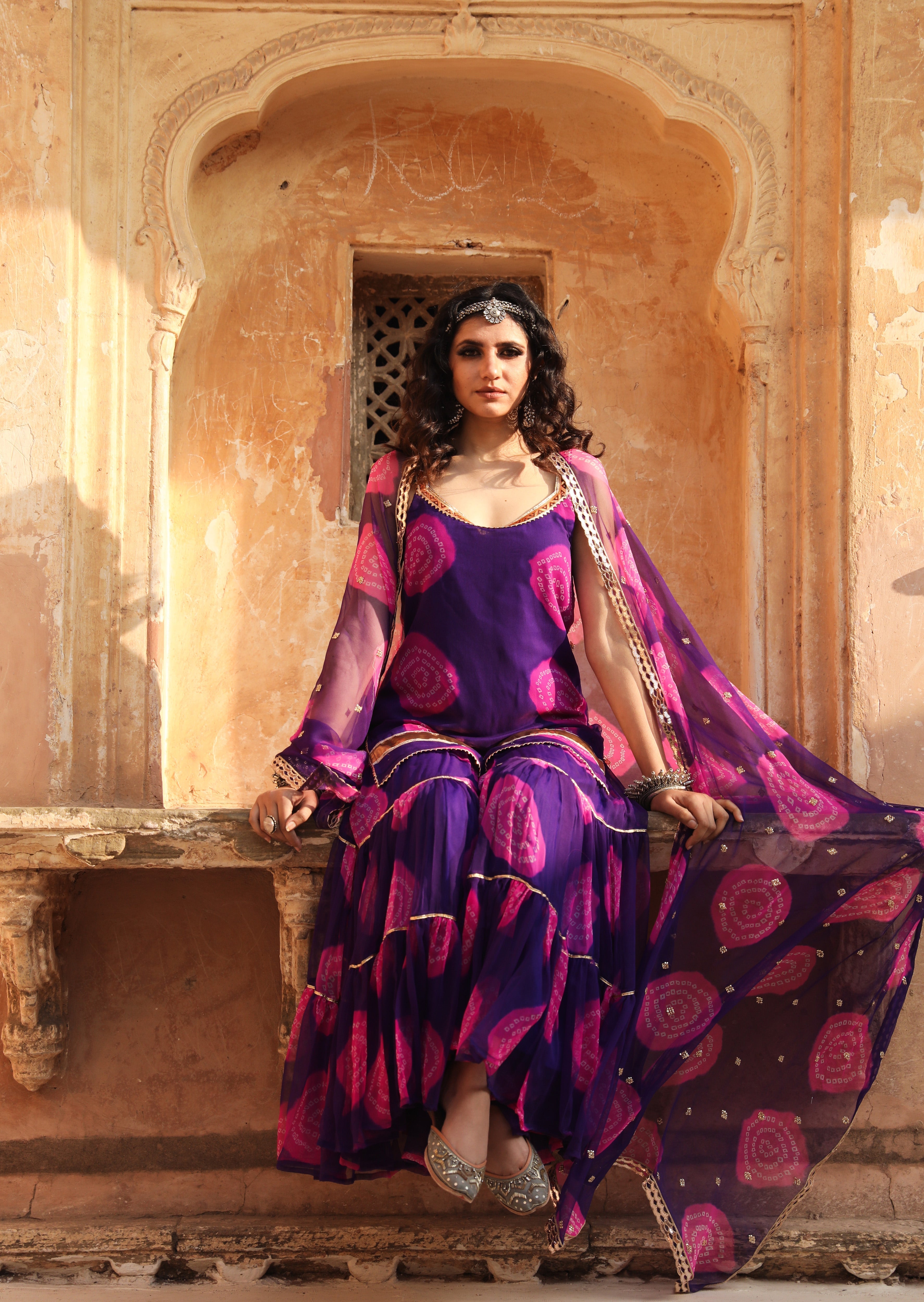 SHINAZ PURPLE SET Gulabo Jaipur