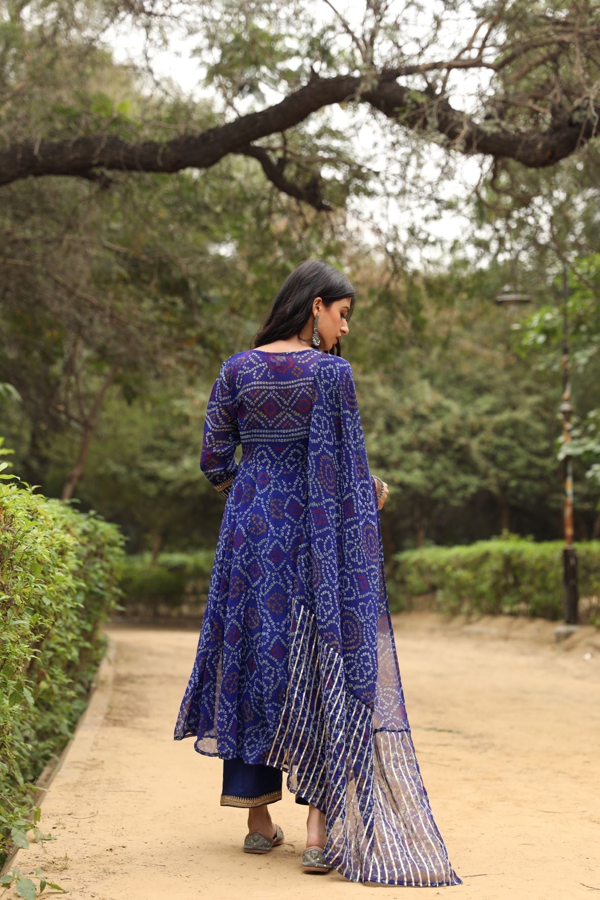 Sama Anarkali Blue Set Gulabo Jaipur