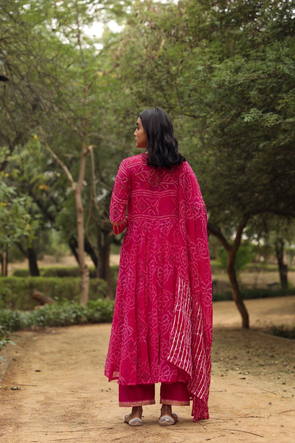 Sama Anarkali Pink Set Gulabo Jaipur