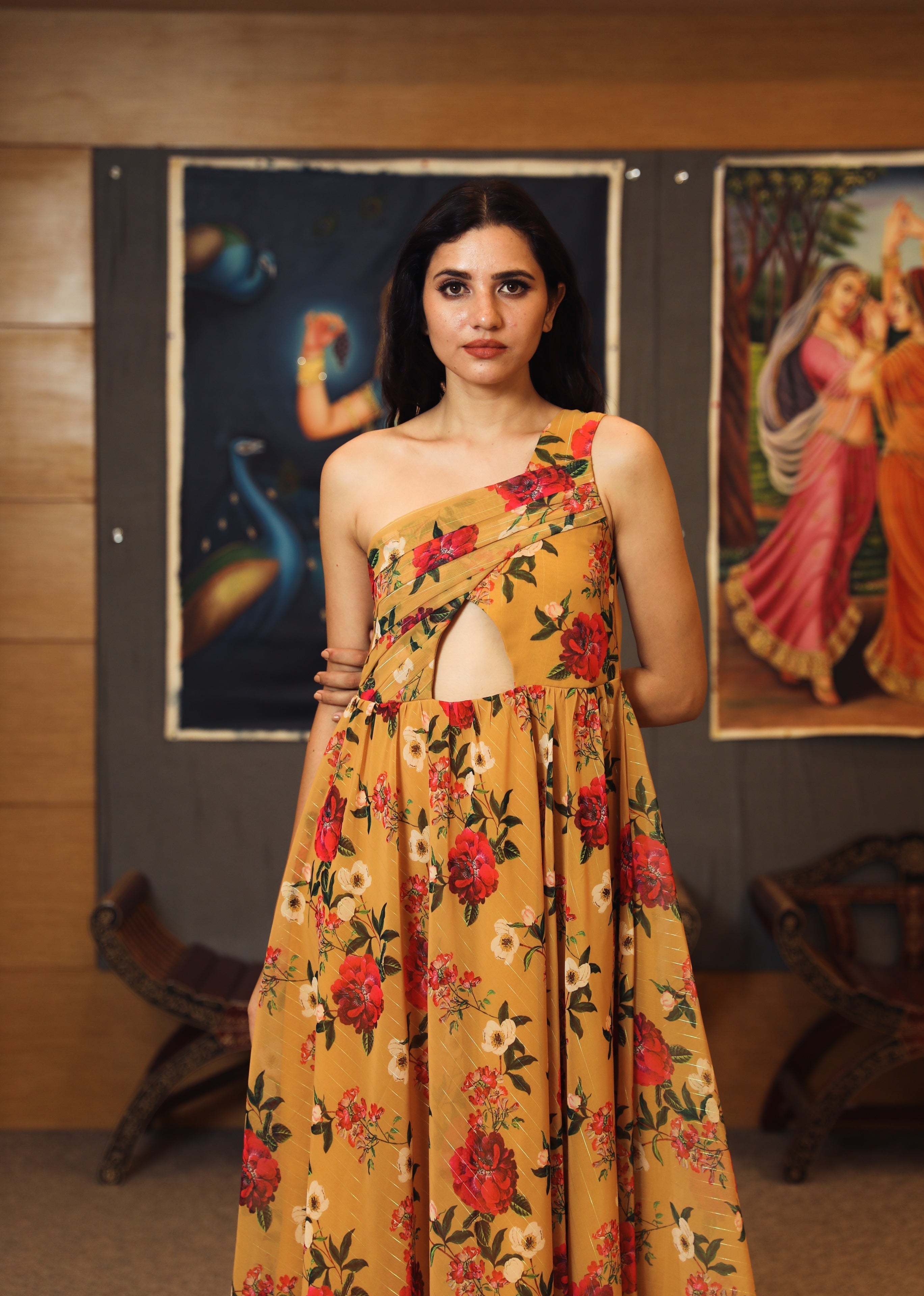 Sarah Yellow Dress Gulabo Jaipur