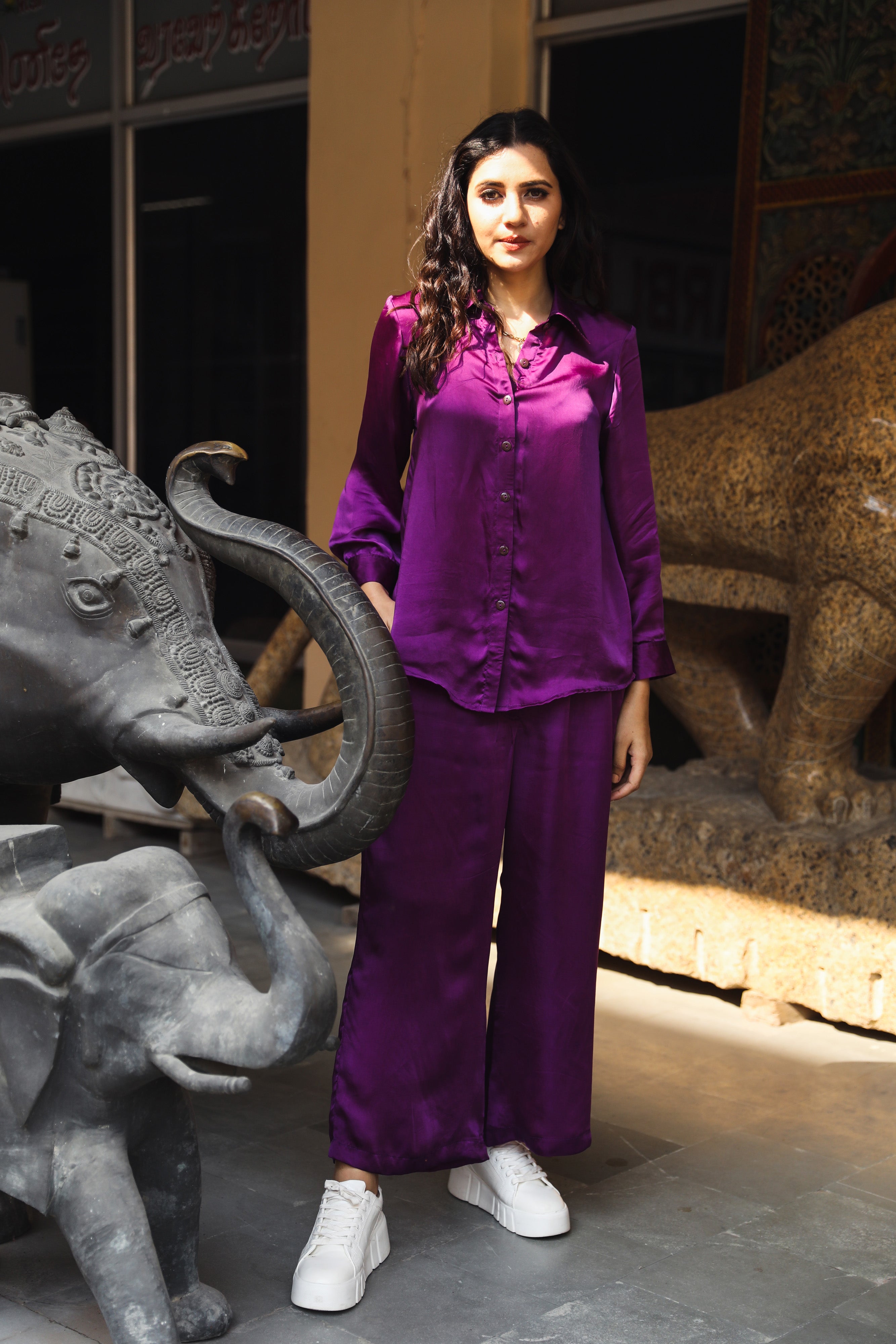 Selena Purple Co-ord Set Gulabo Jaipur