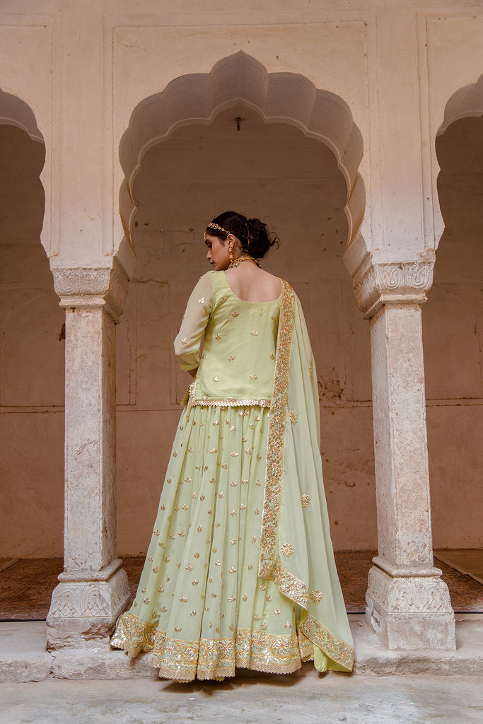 Shagun Pista Lehenga Gulabo Jaipur