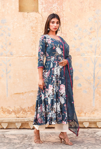 Sonakshi Sinha in Blue Set Gulabo Jaipur