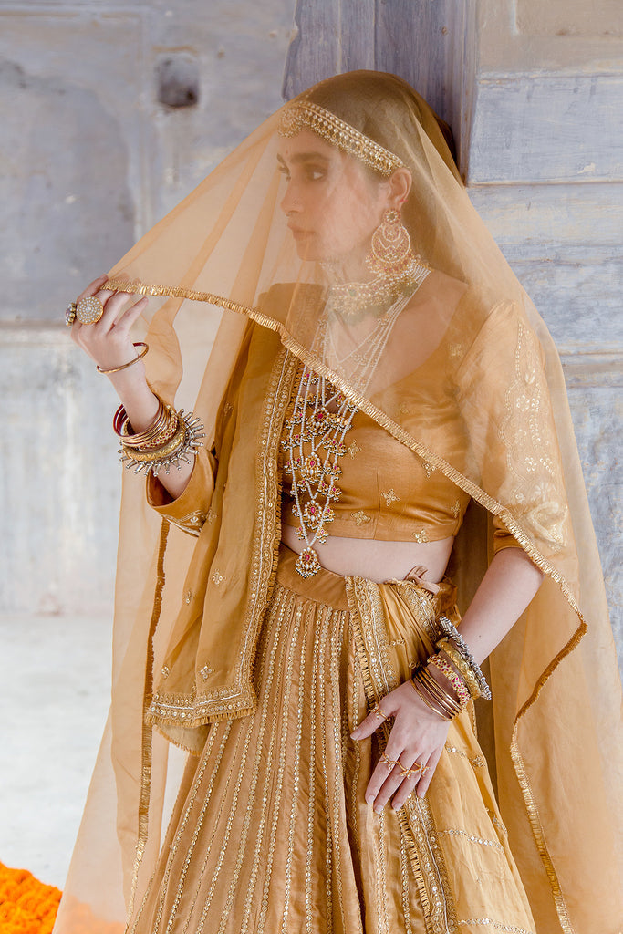 Swara Beige Lehenga Gulabo Jaipur