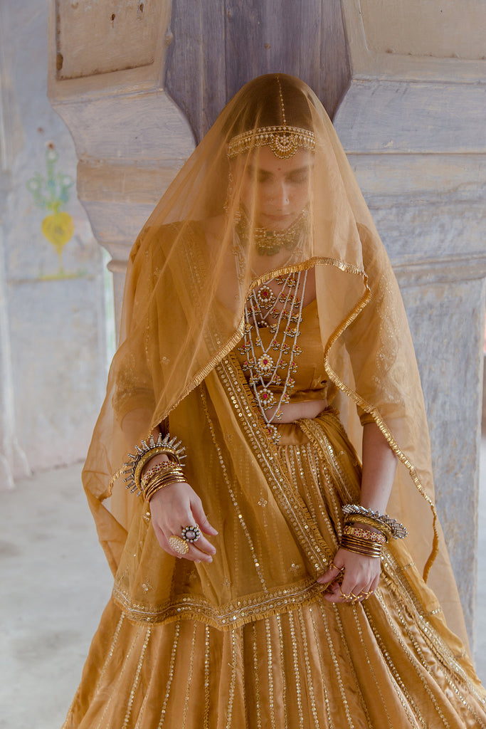 Swara Beige Lehenga Gulabo Jaipur