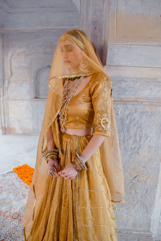 Swara Beige Lehenga Gulabo Jaipur