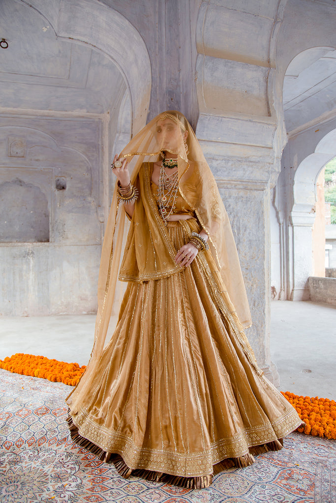 Swara Beige Lehenga Gulabo Jaipur