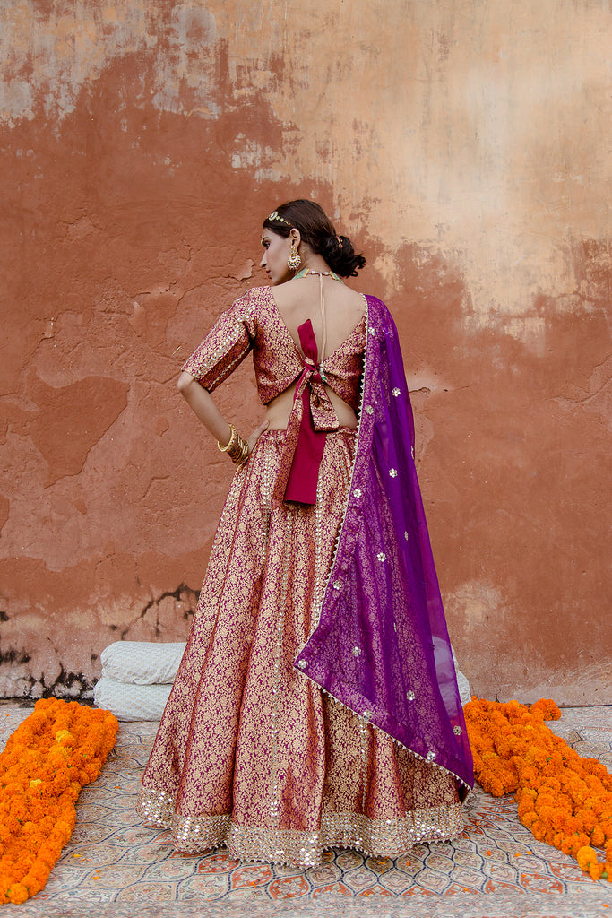 Swati Purple Lehenga Gulabo Jaipur