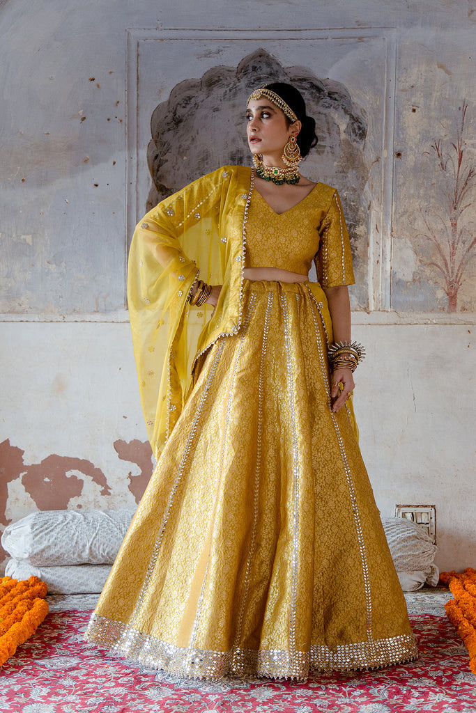 Swati Yellow Lehenga Gulabo Jaipur