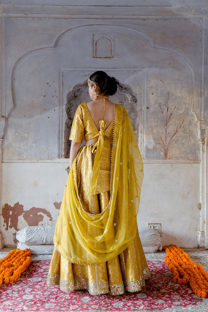 Swati Yellow Lehenga Gulabo Jaipur