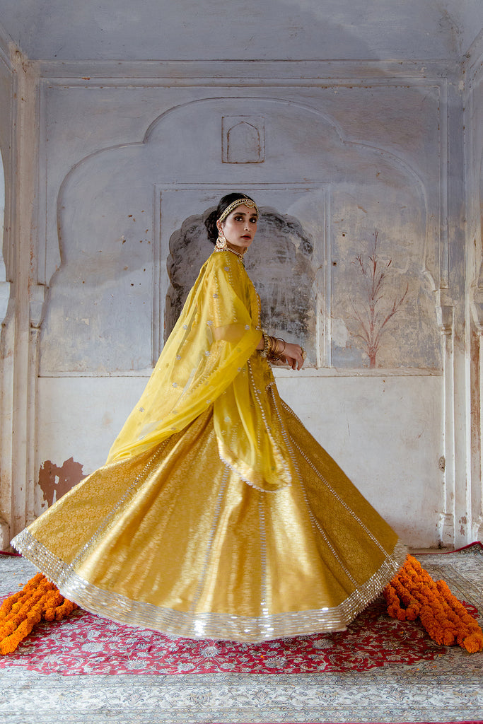 Swati Yellow Lehenga Gulabo Jaipur