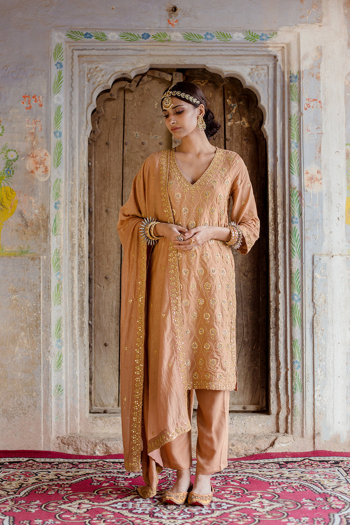 Sweta Brown Set Gulabo Jaipur