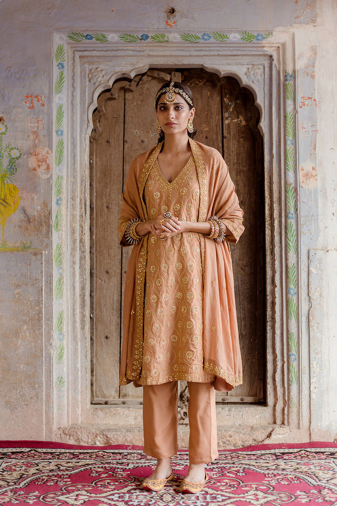 Sweta Brown Set Gulabo Jaipur