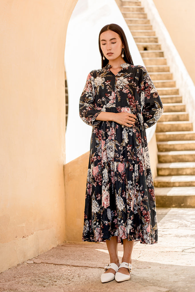 Waani Blue Dress Gulabo Jaipur