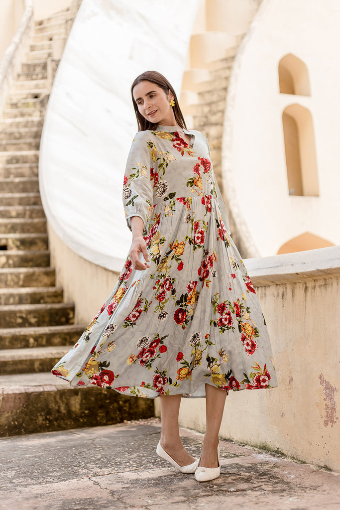 Waani Sky Dress Gulabo Jaipur