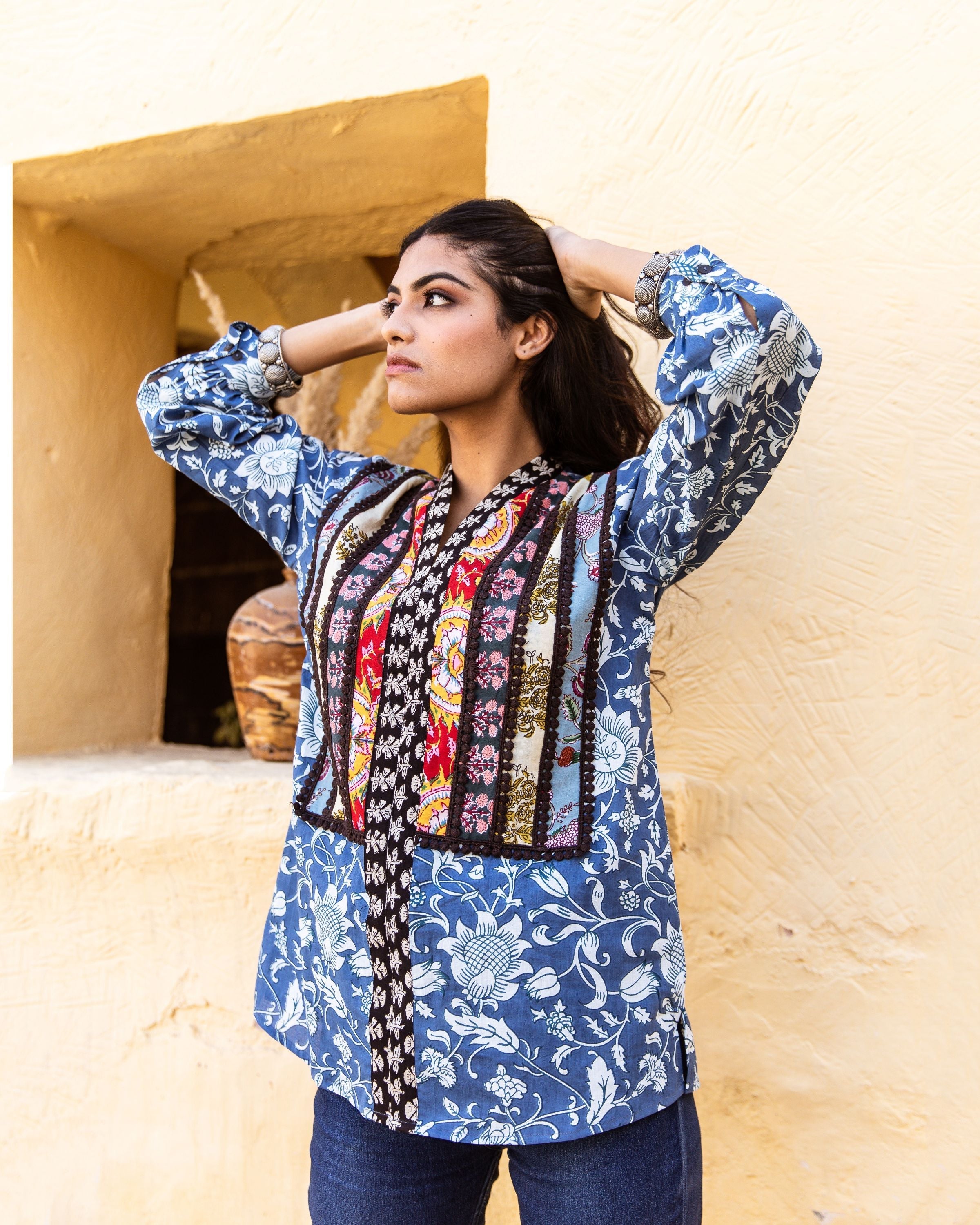 ZIA INDIGO TOP Gulabo Jaipur