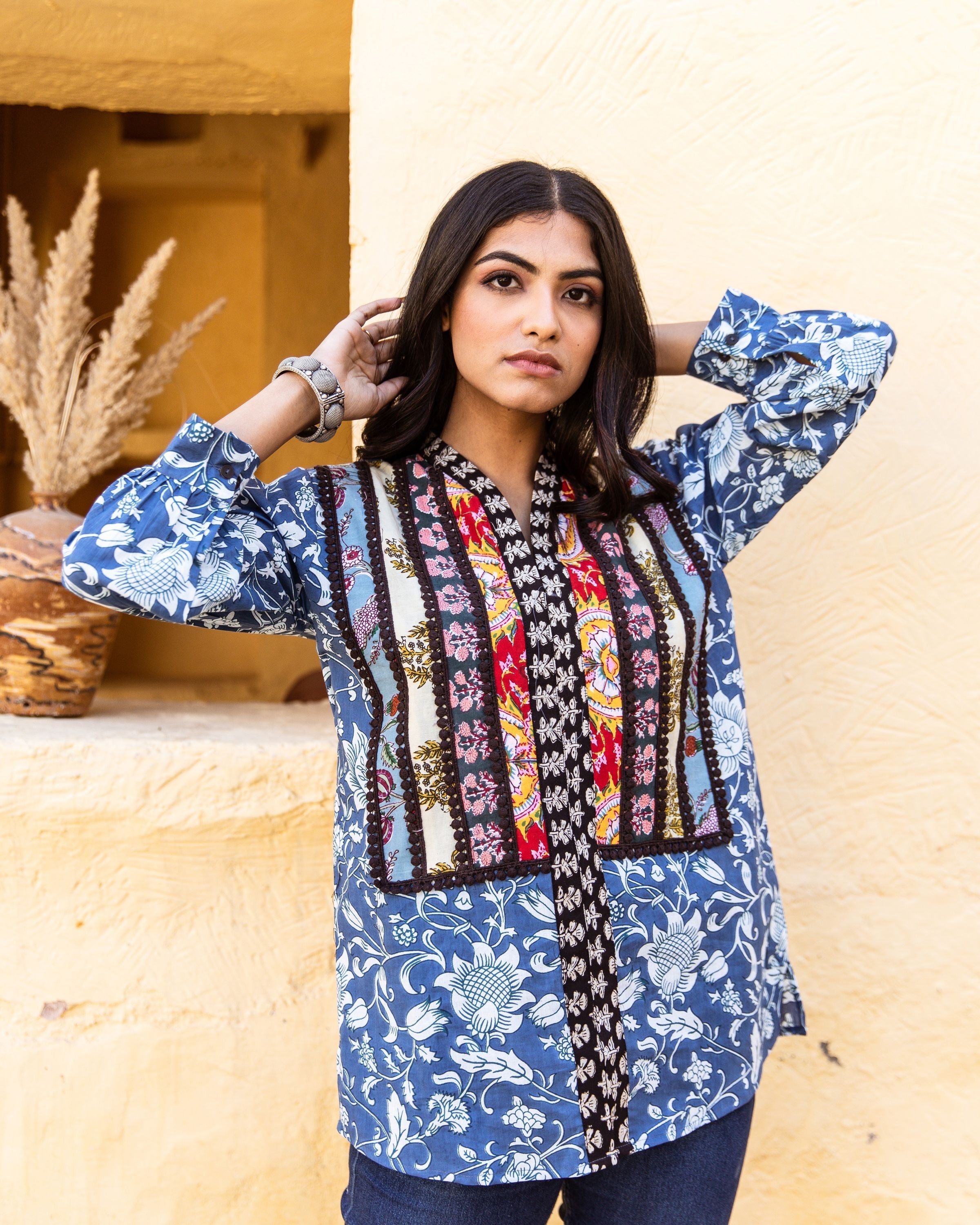 ZIA INDIGO TOP Gulabo Jaipur