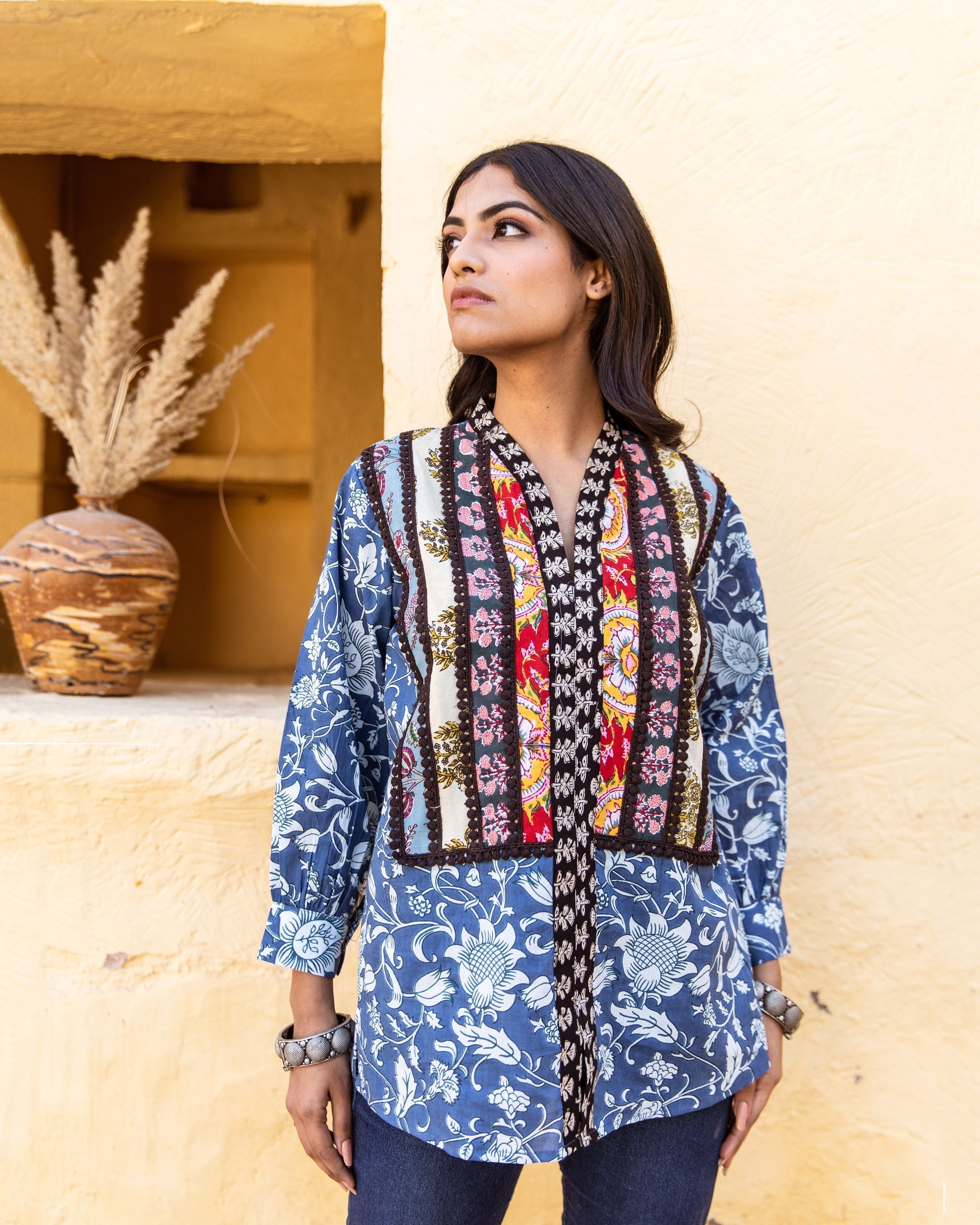 ZIA INDIGO TOP Gulabo Jaipur