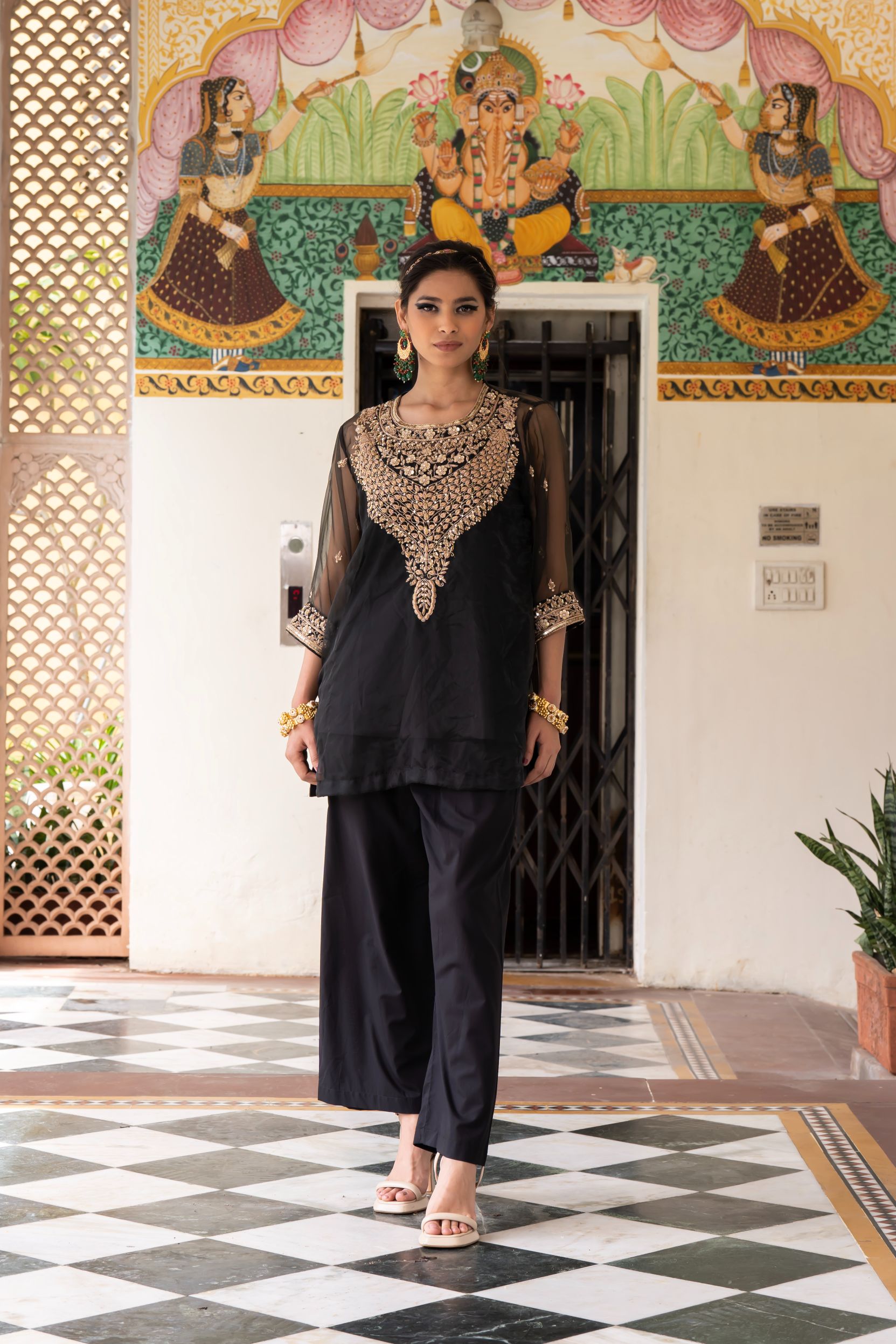 ZIFA BLACK SET Gulabo Jaipur