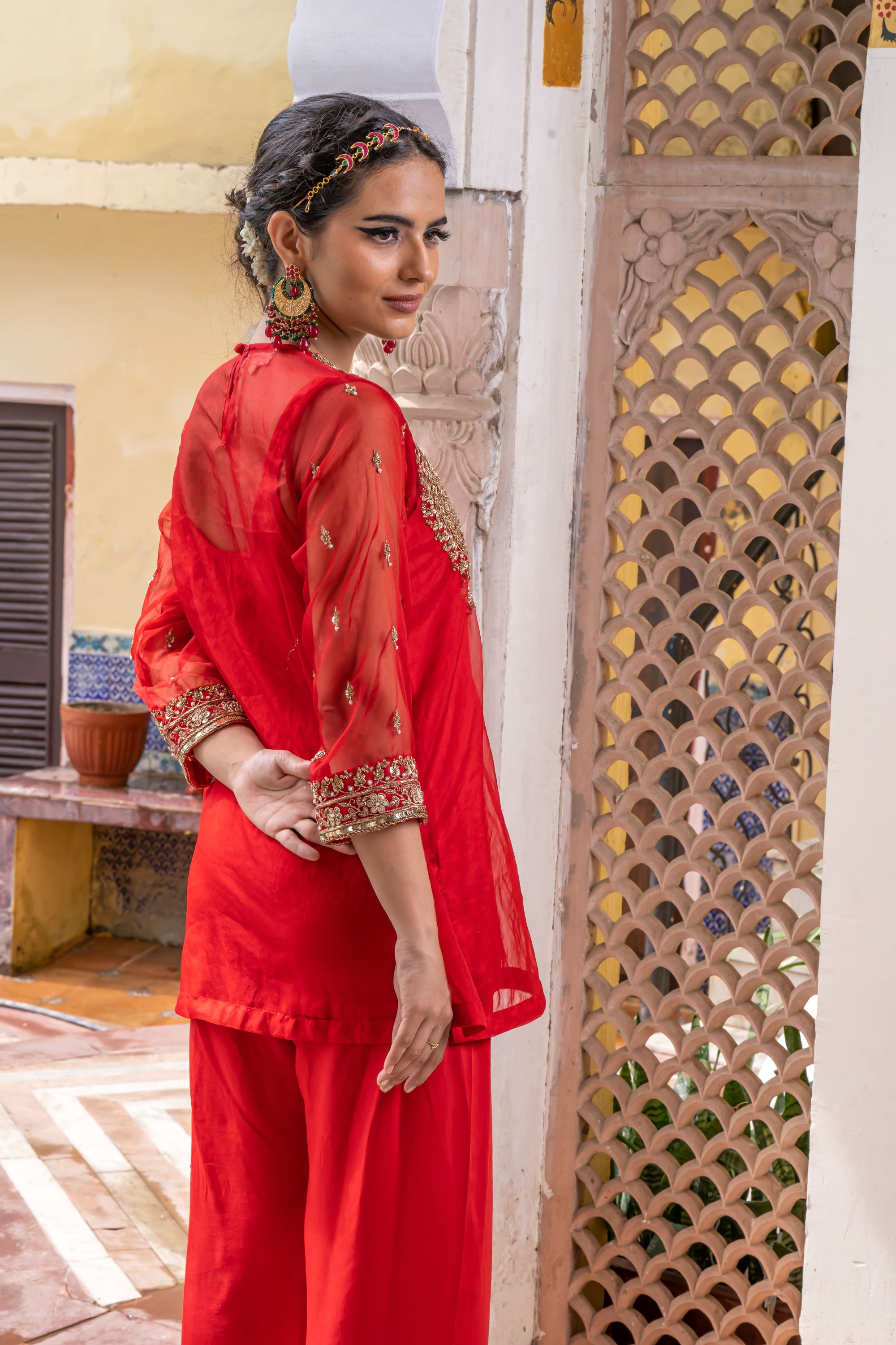 ZIFA RED SET Gulabo Jaipur