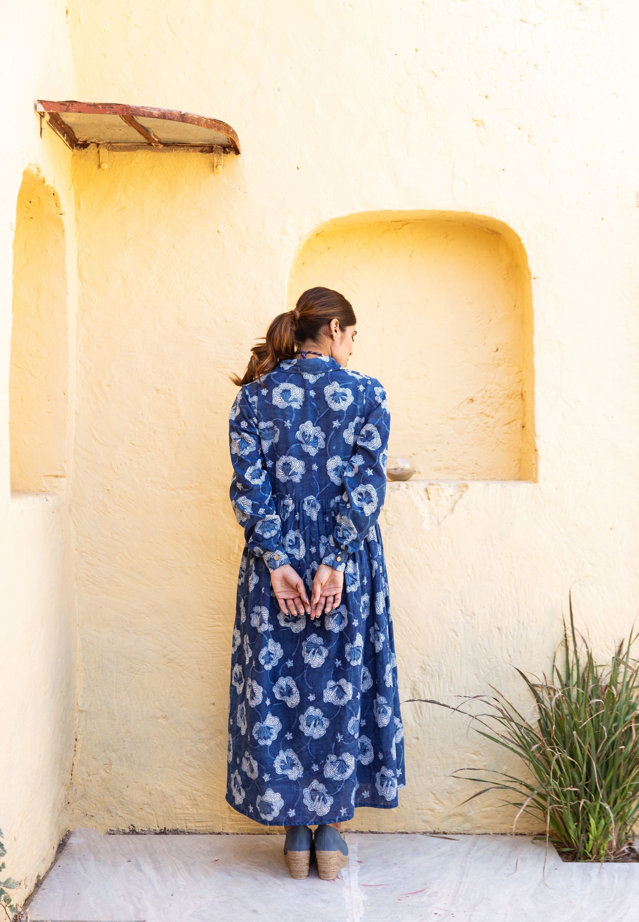 ZOLA INDIGO DRESS Gulabo Jaipur